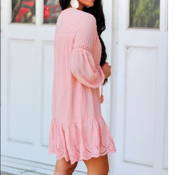 Bella and Bloom Boutique Swiss Dot Boho dress - Picture 7 of 16